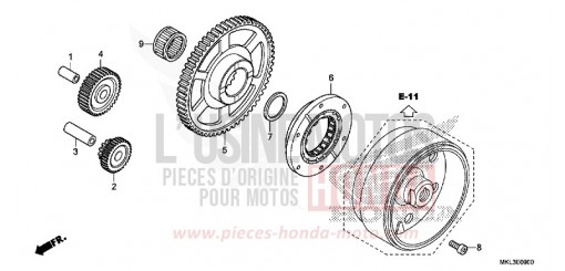 EMBRAYAGE DE DEMARRAGE NC750XDL de 2020